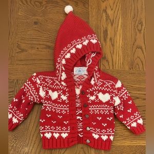 Hartstrings Red Hearts Cardigan